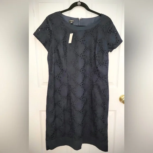 talbots navy blue dress Talbots | Dresses | Brand New Petite Large Navy Blue Talbots Dress